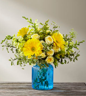 Bouquet Une touche de bleu