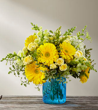 Bouquet Une touche de bleu
