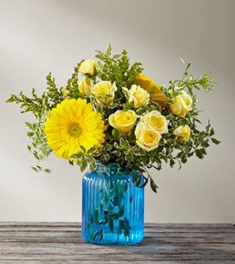Bouquet Une touche de bleu