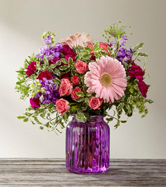 Bouquet Poésie violette