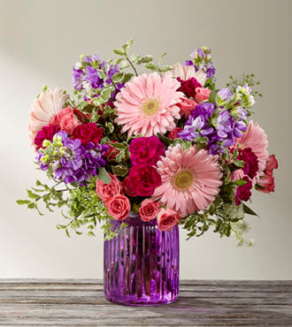 Bouquet Poésie violette