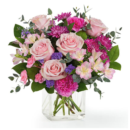 Bouquet Éclat rosé