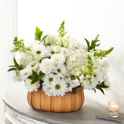 FTD Pure Ivory Basket