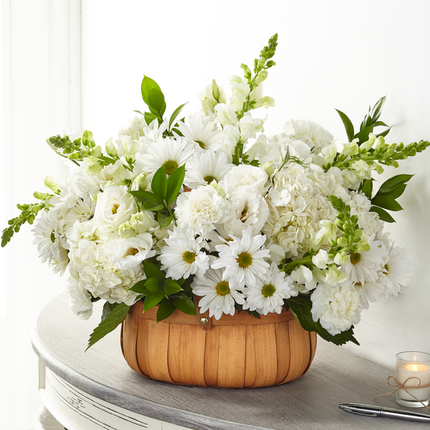 FTD Pure Ivory Basket