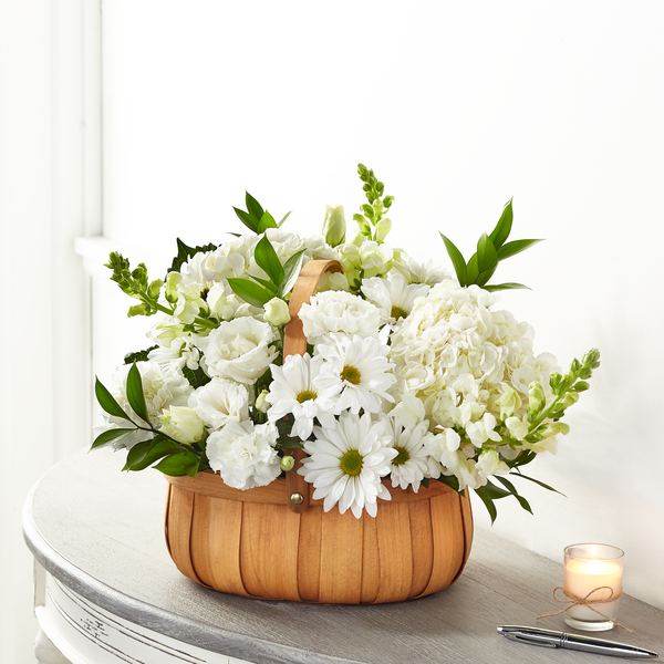 FTD Pure Ivory Basket