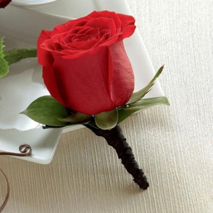 The FTD® Boutonniere, Red Roses™