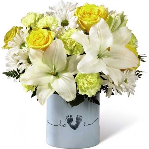 LE BOUQUET NOUVEAU BEBE GARCON, LE PETIT MIRACLE DE FTD®